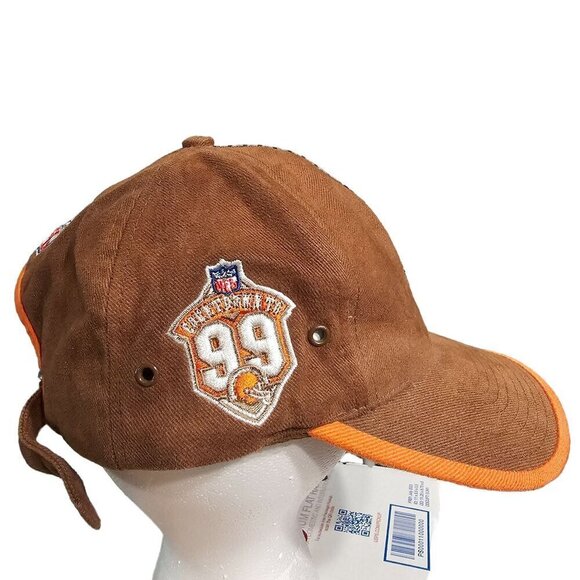Vintage Cleveland Browns NFL Countdown 99 Brown Hat With Orange Accents - Picture 2 of 12